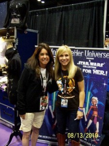 Tricia and Ashley at the C5 Her Universe Booth