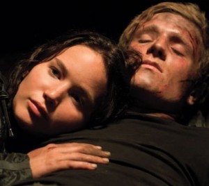 the hunger games katniss and peeta in the cave