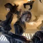 Tyria-Jaina_thumb Here's a sneak peek at new artwork of this scene from Fate of the Jedi: Backlash. Click the image to see the full image at Suvudu of Tyria Sarkin Tainer and Jaina Solo in action.