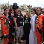 Jainas! Ashley Eckstein, Padmé, Leia (Victoria Schmidt), and a possible Jaina or two at the Course of the Force.