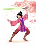 Mulan-as-a-Jedi-disney-leading-ladie Mulan as a Jedi