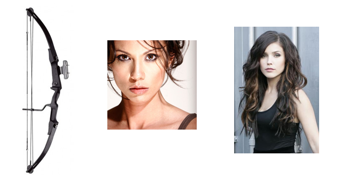 Compound box, actress Lexa Doig, actress Sophia Bush