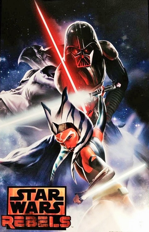 Hasbro SWCA Vader Ahsoka poster