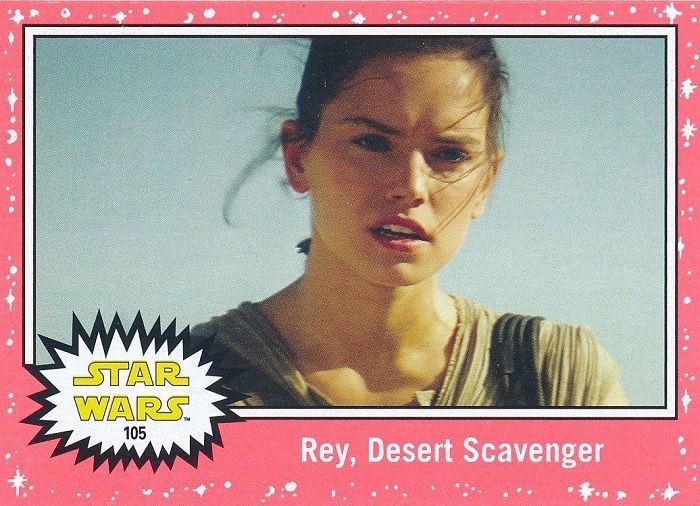 Rey Topps card pink