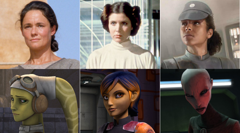 star wars clone wars female characters