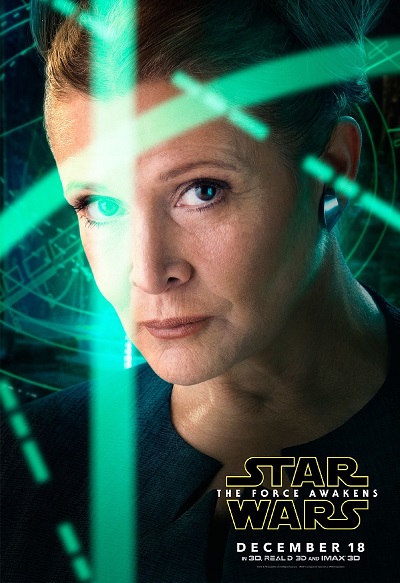 Carrie-Fisher-Star-Wars-Force-Awakens-Movie-Poster