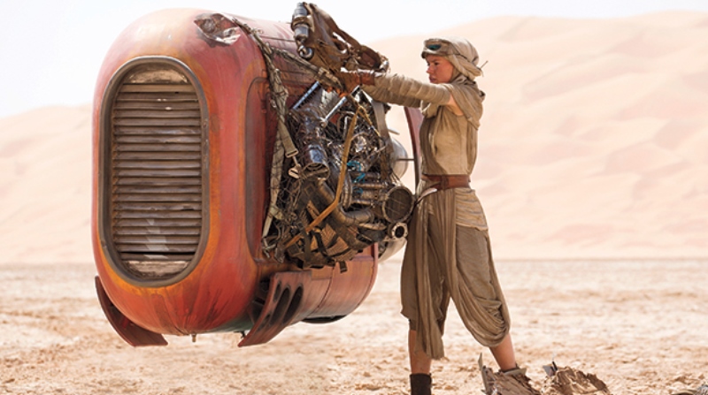 Rey and her speeder