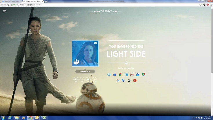 Rey light side Google Star Wars