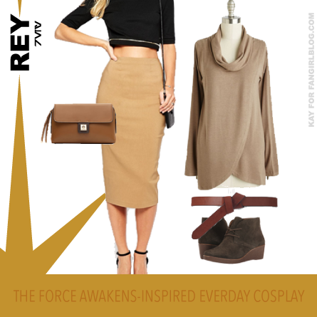 Rey Everyday Star Wars Cosplay with a skirt from FANgirl Blog