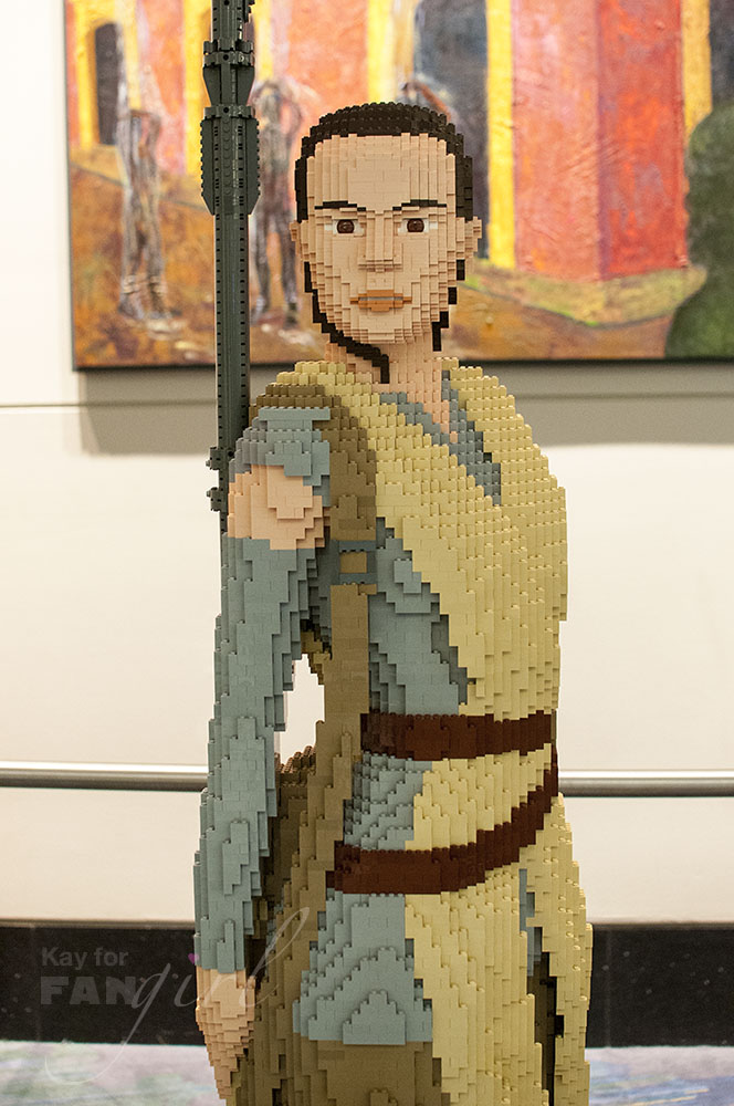 Rey made of Lego at C2E2