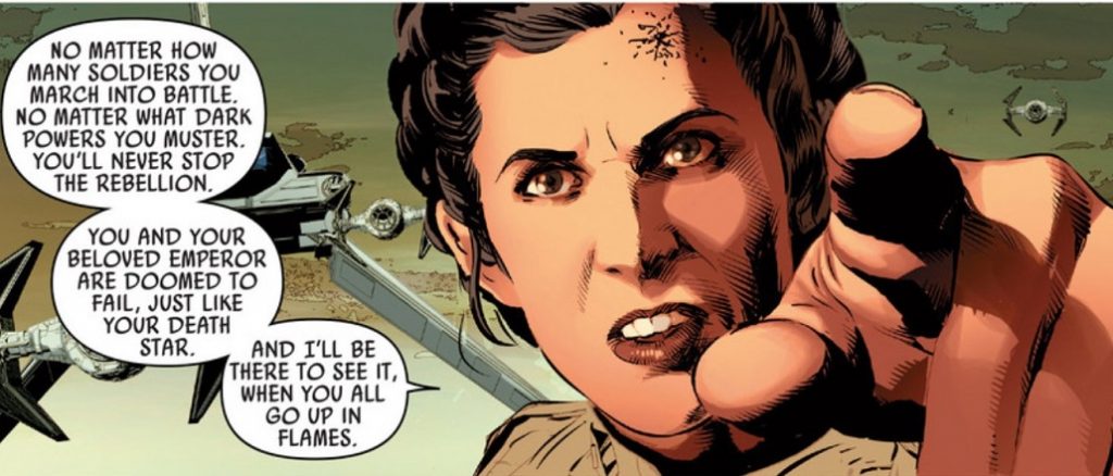 Leia comics Vader Down