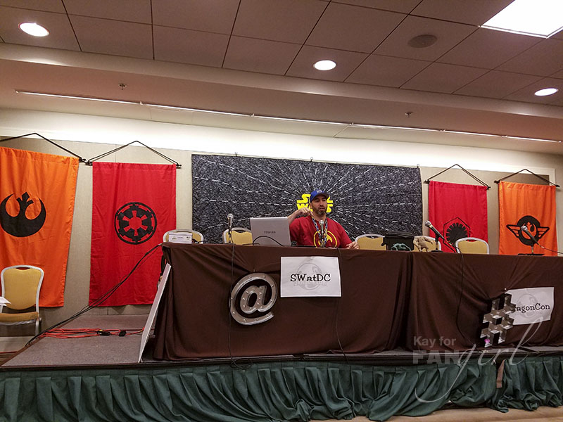 Frank Ippolito in the Star Wars Track Room at Dragon Con 2016