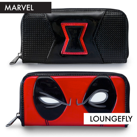 Black Widow and Deadpool Wallets from Loungefly featured on FANgirl Blog