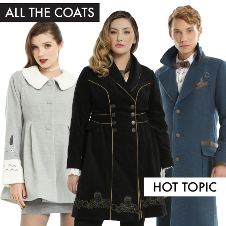 Fandom Coats at Hot Topic