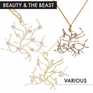 Beauty and the Beast Necklaces featured on FANgirl Blog