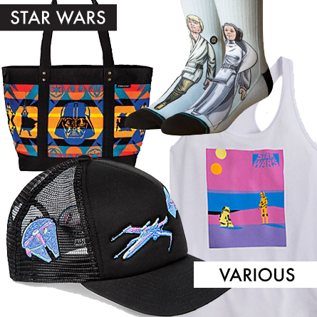 colorful Star Wars apparel