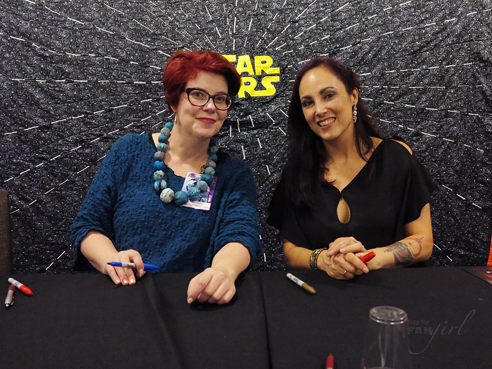 Claudia Gray and Delilah S. Dawson at Dragon Con