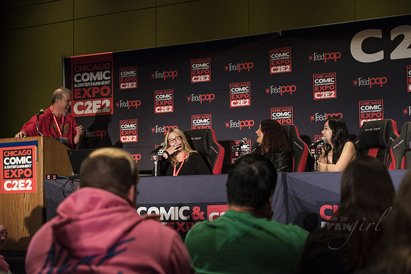 Susan Eisenberg makes everyone laugh at the Women of Voice Acting C2E2 Panel