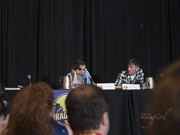 Brian Herring and Dave Chapman, the puppeteers of BB-8 at Dragon Con 2019. 