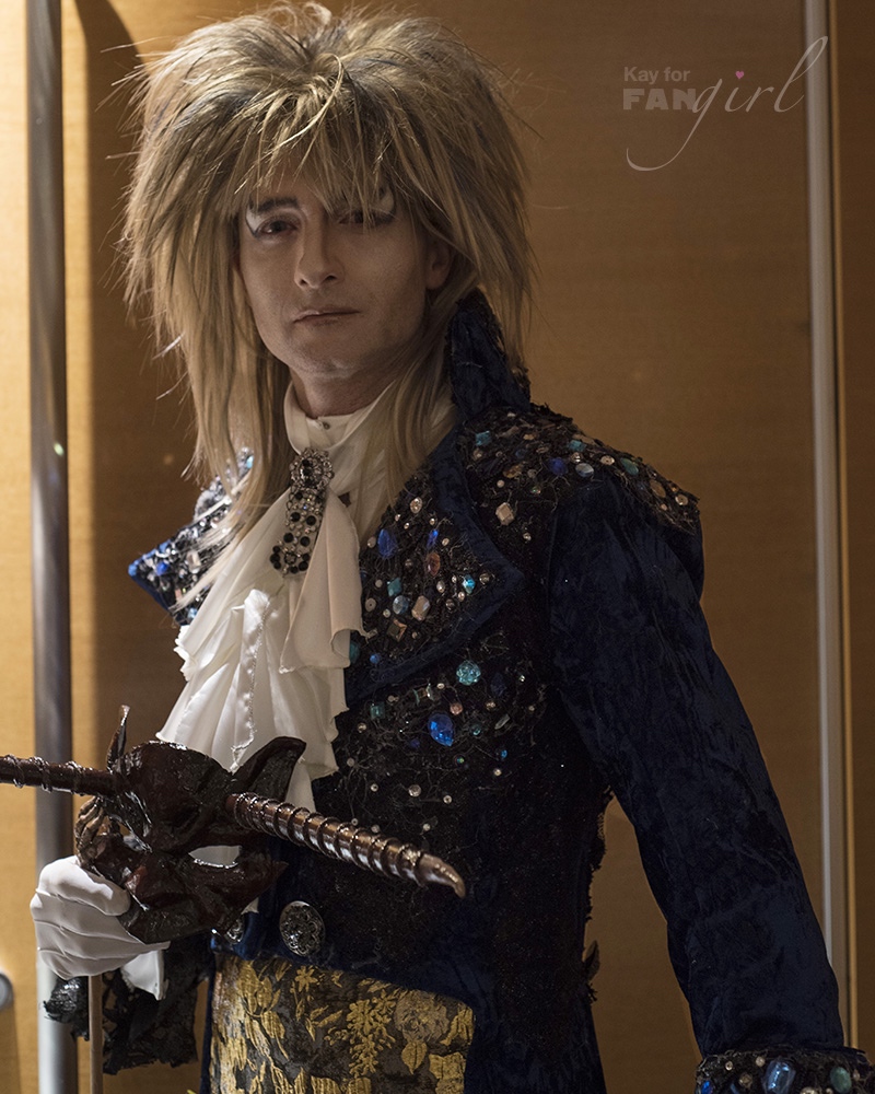 Jareth from Labyrinth Cosplay at Dragon Con 2019. Photo by Kay