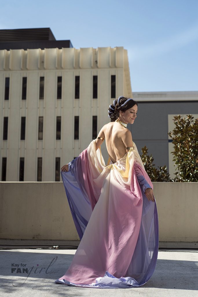 Padme Lake Dress - Star Wars at Dragon Con 2019. Photo by Kay.