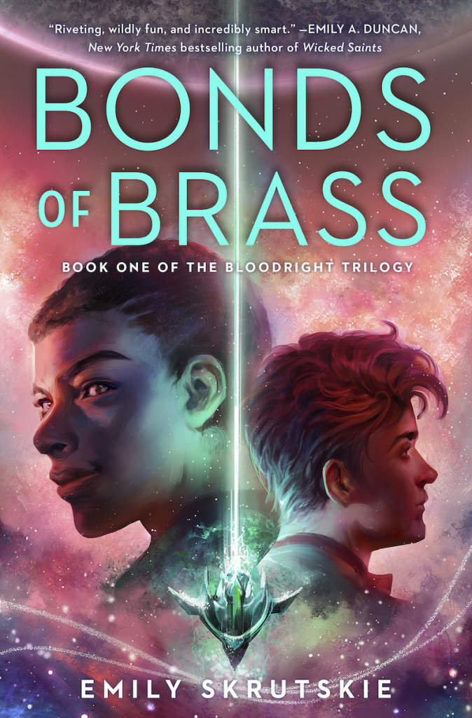 Bonds of Brass Book Cover featuring the two main characters