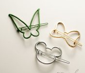Tinkerbell, Mickey Mouse, & Minnie Mouse minimal hair clips