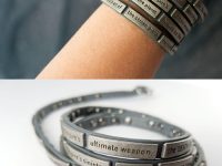 The crawl from Star Wars: A New Hope makes up this wrap bracelet from Love and Madness