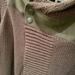Rebel Alliance button and texture detail on the cardigan