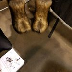 Kate models the Chewbacca boots.