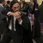 John Wick and Trinity from the Matrix