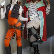 Hondo Ohnaka and Aurra Sing Cosplay Photography with Star Wars Fans