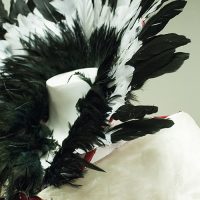 This was designed for the 2017 Masquerade. Feather Detail at Dragon Con Costuming Exhibit
