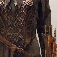 Detailwork on a Hobbit-movie-inspired costume at Dragon Con