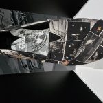 Classic canvas slip on with dogfight that includes the Millennium Falcon Toms x Star Wars Phase 1