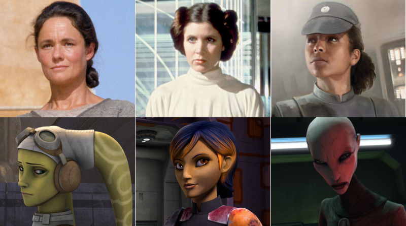 some of the strong women of Star Wars
