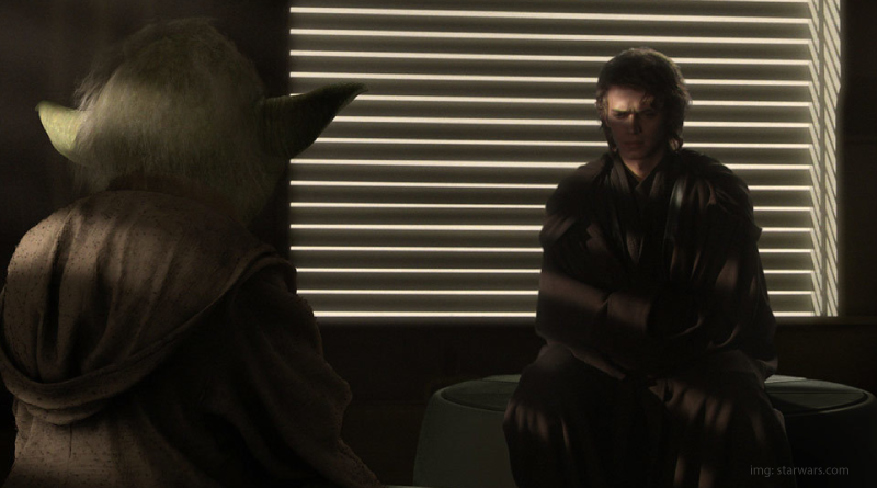 Anakin and Yoda in Attack of the Clones